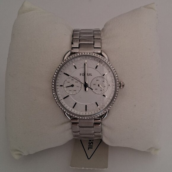 Fossil Women\'s \'Tailor\' Quartz Stainless Steel  Watch, Color: Silver-Toned New main image 6